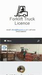 Mobile Screenshot of forklifttrucklicence.com